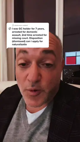 Answer to @vitobrasco #Immigration #Bradshowlive #foryourpage  #ForYou #Greencard  #visa #immigrant #viral #viralvideo #fyp #for #arrest #conviction