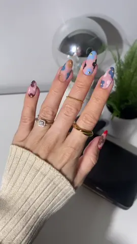 Fall SZN florals, but making it funky 🍂🌸🍁🌼🍂🌺 #fallnail  #nailinspo  #candycrushallstars