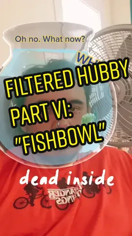 It's the side-eye for me. 🥰 #bugyourhusband #helovesme #fishbowl  #filters #husband #wife #couple #over30