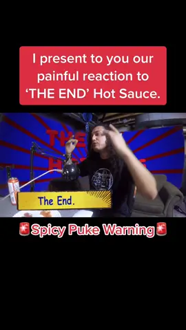 This was an extremely painful experience. Full reaction in bio. #podcast #theend #hotsauce #spicy #reaction