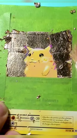 Custom Pikachu Gold ? #custom #pikachu #artistsoftiktok #art #gold