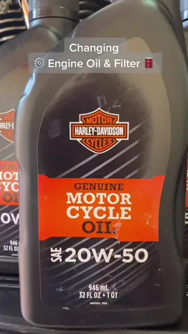 ถ่ายน้ำมันเครื่อง และ กรองน้ำมันเครื่อง #harleydavidson #harley #chopper #motorcycle #engine #changing #changingoil #filter #ถ่ายน้ํามันเครื่อง #engineoil