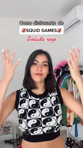 Tu guía para disfrazarte de soldado de #eljuegodelcalamar 🦑#disfrazhalloween #squidgame #TikTokHalloween #halloween2021 #disfrazfacil #parati