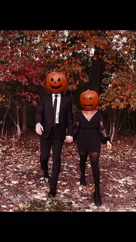 That pumpkin in a suit though 😮‍💨#pumpkinhead #fyp #foryou #happyhalloween  #pumpkinheadphotoshoot #couple #couplestiktok