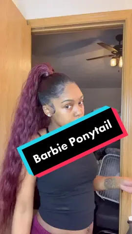 Barbie Ponytail 😍 #ponytail #barbieponytail #quickstyle #sleekponytail #hair #hairtutorial #ponytailtutorial #hairtransformation