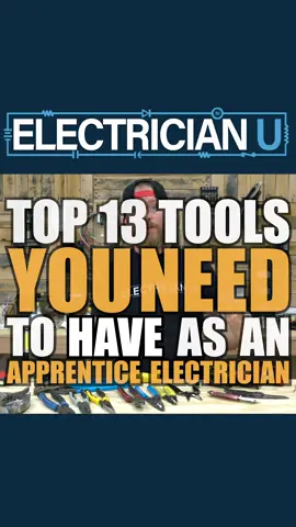 13 Tools Apprentice Electricians Need To Have! (Part 1) ⚡️⚡️ #electricianapprentice #toolsreviews #tools #electrician #electricianstuff #electricians