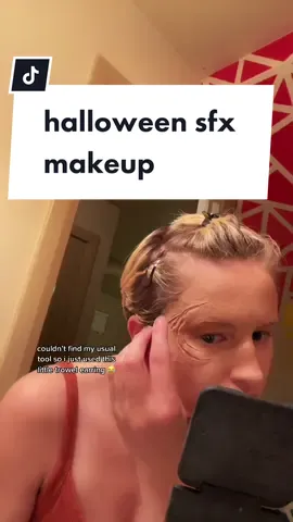 #greenscreen ⚠️injury makeup⚠️ forgot to prep a costume so time for SFX makeup! #haloween #sfxmakeup #happyhalloween #haloweenlook