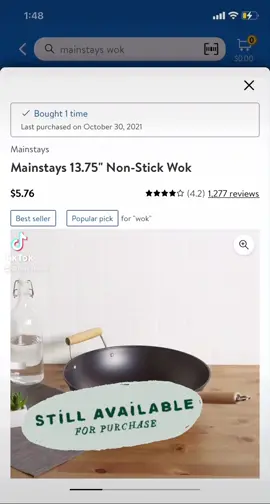 $5.76 HUGE WOK‼️🔥 #savings #dailydeals #fyp #helpingyouspendlessandsavemore 🛍💸