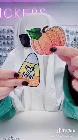 ✨spooky vlog from last year✨ #Vlog #SmallBusiness #zenspiredesigns #stickers #ghost