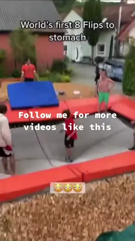 Worlds first 8 flip to stomach