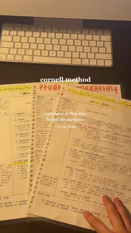 posez moi toutes vos questions en com et je vous réponds <3 #productivityhacks #studentorganization #cornellmethod #howtoorganize