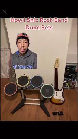 How I Ship Rock Band Drum Sets ✅💸#greenscreen #resellflip #rockband #resellertips #fypシ #xyzbca