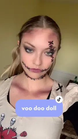 #voodoodoll #halloweenlook #makeuptutorial