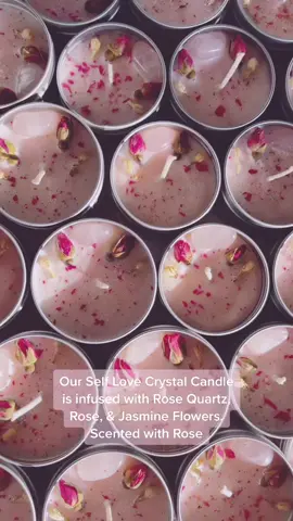 Self Love Club #selflove #fypシ #selfloveclub #crystals #rosequartz #crystalcandle #fyp
