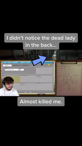 She was just chillin fr #TheHarderTheyFall #indiehorror #funnymoments #gaming #themortuaryassistant #xyzbca #jumpscare