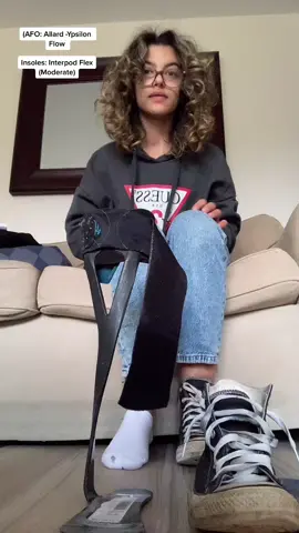 How I put my AFO on :) #cerebralpalsy#hemiplegia#cerebralpalsyawareness#spasticcerebralpalsy#hemiplegiaawareness#disability#disabilitytiktok#education#disabled#orthotics#afobraces#splint#footdrop#dropfoot#fy#fypシ#fyp#viral
