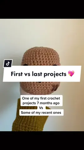 My crochet isn’t perfect but I can’t believe it sometimes when I look at my older projects vs where I am now. 🙌🏼❤️ I hope in another 6 months I can look back and see even more progress! 🥰 #crochet #crochettok #yarn #yarntok #nessasknots #fiberart #fiberartist #crochetsweater #crochetprogress