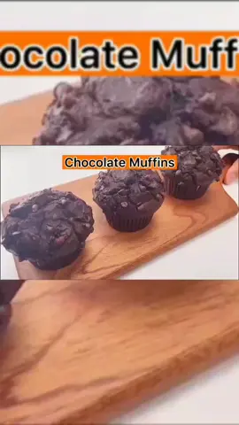 Chocolate muffins. Can anyone say no to these chocolate stuffed muffins? I bet not.  #chocolate #chocolatemuffins #Recipe