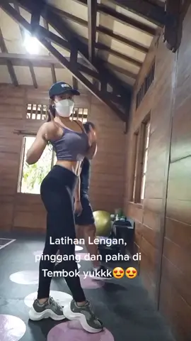 Olga Pake Tembok yuk..biar ngak bosen🤣😍😍#fyp #fypシ #idolme #foryoupage #workout #