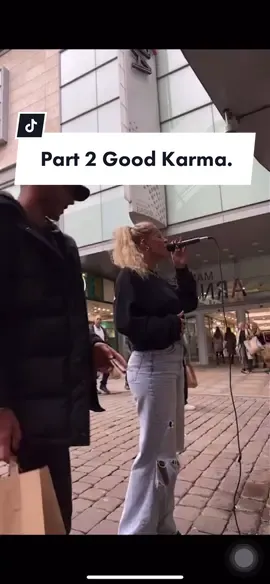 Is this good karma or what?😭  #part2 #viral #livharland  #fyp #busker #busking #kindness #homeless