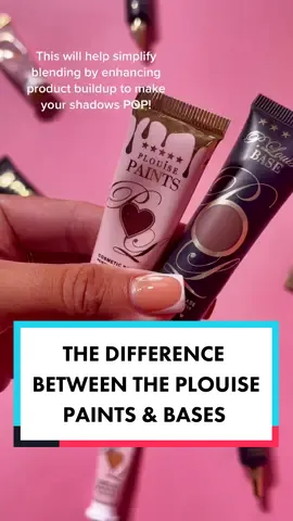 Did you know the difference between the #Plouise Paints & Bases? Grab them on Plouise.co.uk with £1 UK shipping🛍 #makeup #eyeshadowprimer #fyp
