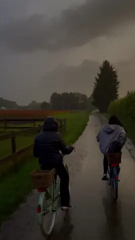 <Rain3  #foryou #rain #bike #sunset #aesthetic #comfort #comfortpage #art