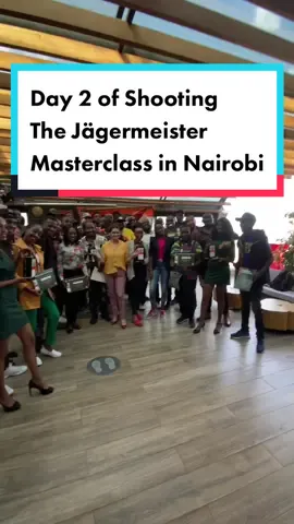Day 2 of Shooting The #Jägermeister Masterclass in #Nairobi #kenya #kenyanvideographer #tiktokkenya #nairobitiktokers #jagermeistermasterclass