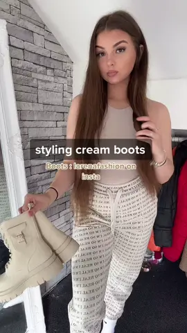 A few ways I style cream boots! 🤍 boots are from @larenafashion on Instagram #WonderWaterDrip #OOTD #outfits #outfitinspo #boots