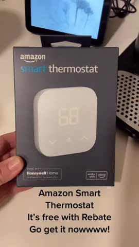 New Amazon thermostat review!!!  #roborockrun #alexa #amazon #fypシ #fyp #JustDanceWithCamila #thehardertheyfall #tiktok #wisconsin #Home #smart #DIY