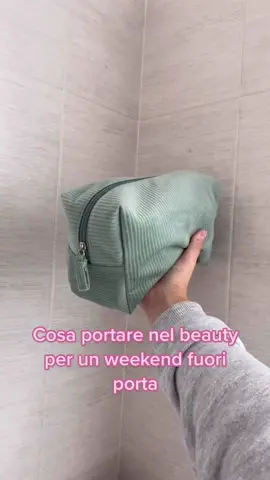Cosa portare nel beauty per un weekend fuori porta✈️ #skincare #beautycase #beauty #saneabitudini
