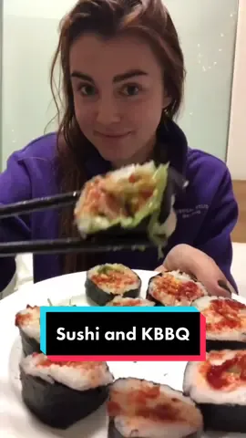 Sushi and Korean BBQ!! #fyp #china ##Foodie#travel