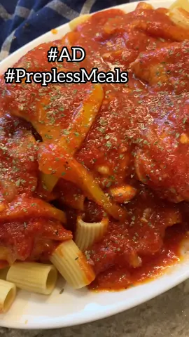 #AD @Walmart  to the rescue for this super easy dinner idea. Using Tyson chicken thighs & @Prego  sauce made this chicken cacciatore easy to make & my family absolutely loved it. Visit https://smarturl.it/PrepLessMeals for more meal ideas. #PrepLessMeals