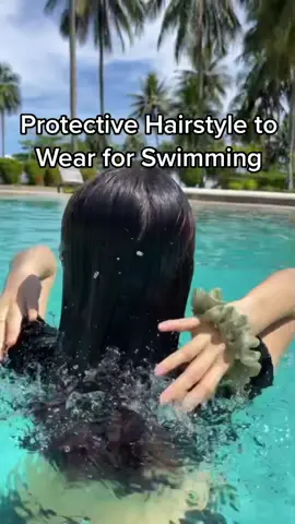 Slh satu cara simpel biar rambut ga smkin rusak krn kaporit itu jgn digerai nnti kusut, patah, dst🥲 #HairCareTips #hairtips #hairstyletips