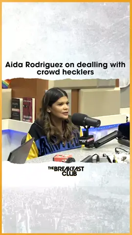 Shout out to #AidaRodriguez for stopping by the show today! #fyp #TheBreakfastClub