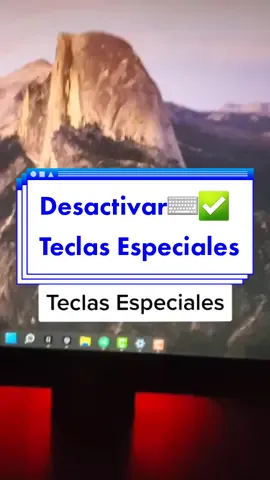 Desactivar TECLAS ESPECIALES #Windows11 #informatica #tutoriales #teclas #teclasespeciales #windows #teclado #desactivar