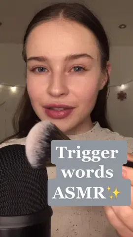 Trigger words with mic brushing ASMR☺️✨ #asmrtriggerwords#asmrtriggers#asmrmicbrushing#asmrtingles#asmrtoastedcoconut#asmrsounds#asmrbelle#fyp#fypage