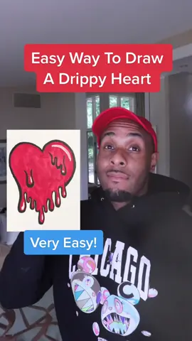 How To Draw A Drippy Heart #foryou #heart #art #Sketch #artsandcrafts