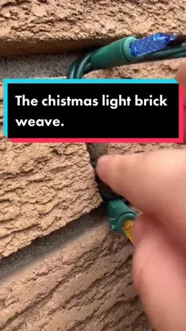 The Christmas light brick weave! If you’re not installing Christmas lights this way… you’re welcome! #christmaslights #install #christmasiscoming2021🎄