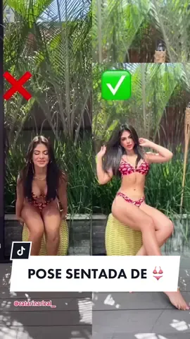 POSE SENTADA DE BIQUÍNI 📸 #beachposes #fotos #instagramposes #howtoposeforphotos #howtopose #posingideas