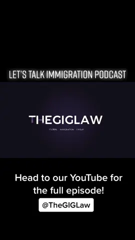 Head to our YouTube for the full clip! Comment your questions below! #usimmigration #podcast #immigration #immigrationlawyer #immigrantrights #buildbackbetter #immigrationreform #h1b