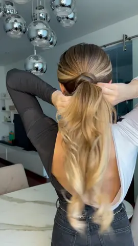 Quick ponytail💫#ponytail #hairinspo #hairhacks #hairstyles