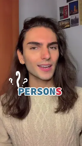 PERSONS? 🤔 #english #fyp #englishtips #easyenglish #grammar #inglese #ingles #LearnOnTikTok
