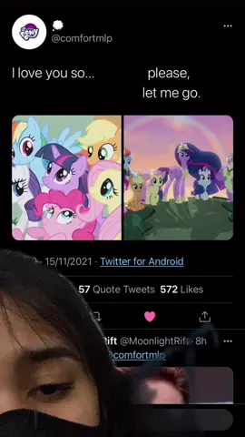 g4 i am not letting go of u whether u like it or not </3 #mlp #mylittlepony #mlpg4