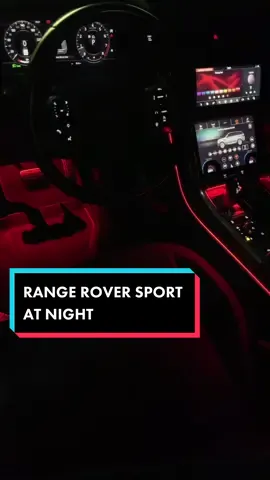 Range Rover Sport at Night 🌑 #RangeRoverSport #RangeRover #LandRover #luxurycars #carsoftiktok #imobsessed