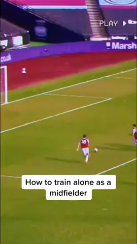 How to train alone as a midfielder #pro #football #fyp #foryou