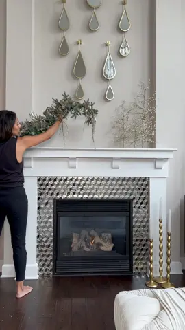 And my mantle is ready! #decor #UnwrapTheDeals #mantledecor
