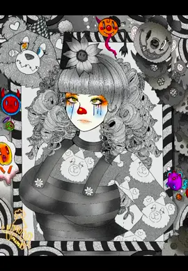 #clownart #clowncore #clown #horrorart #artist #manga #VansCheckerboardDay #fyp #art