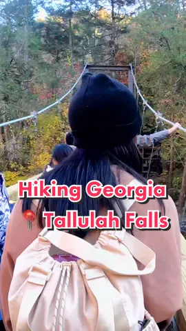 Best Hiking in Georgia for the Fall near Atlanta. 📍Tallulah Gorge State Park. @purely_leesha  @weoutworld  #Hiking #traveltiktok #fyp #roadtrip #travel #naturevibes #fall