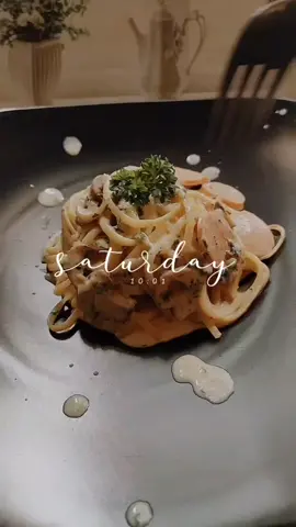 Fettuccine creamy #fettucinealfredo #breakfast #yummyfood #fyp