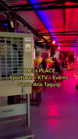 JOEI’s PLACE Santa Ana Taguig City #tiktok #tiktoker #sportsbar #ktv #eventsplace #partyplace #restobar #basketballcourt #billiards #darts #beerpong